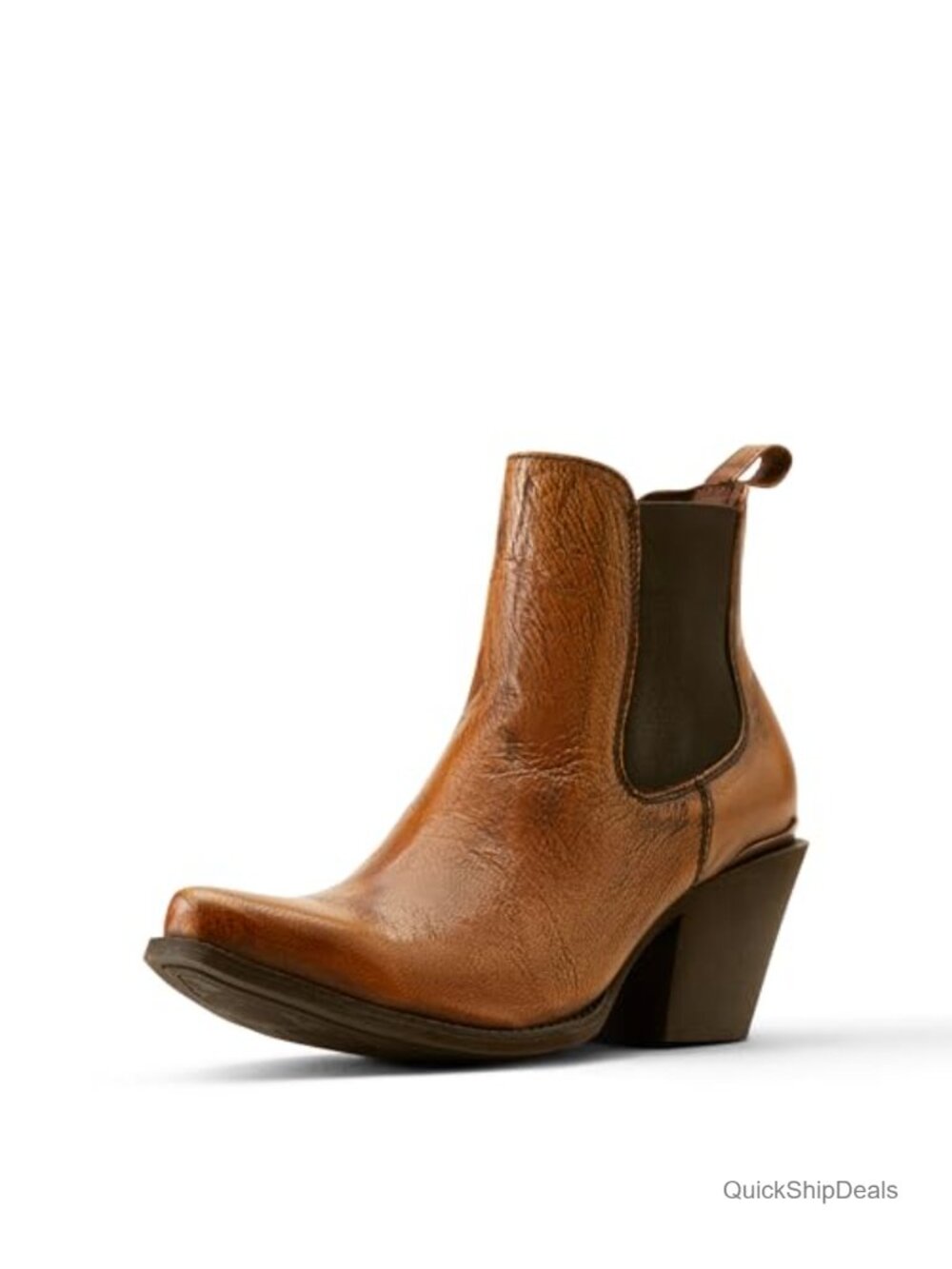 ARIAT Bradley Western Boots Leather Mid-Calf Block Heel